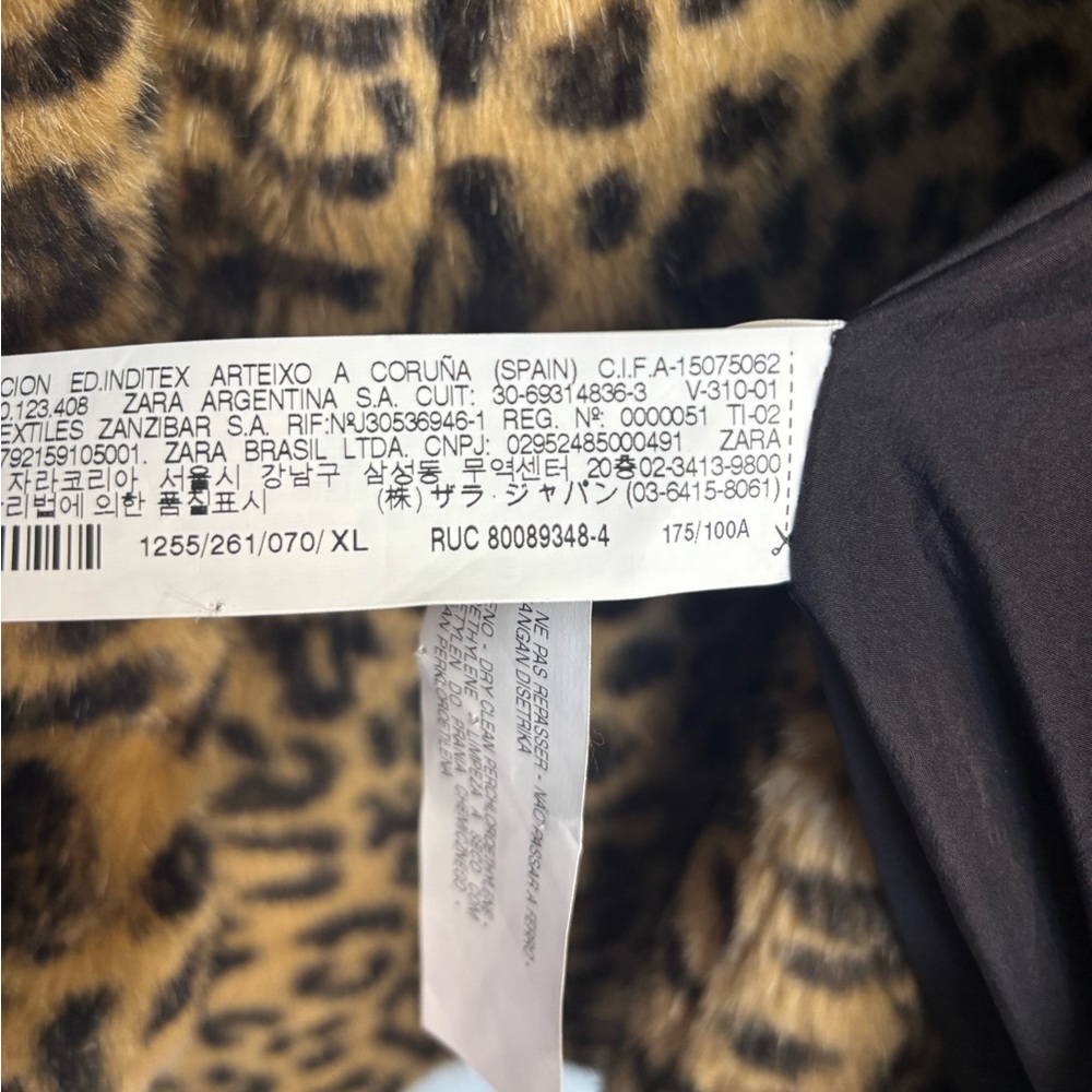 Zara TRF Teddy Cheetah Coat - Picture 5 of 5